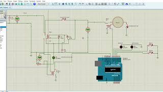 valve controller with short protection simulation  Proteus 8 Professional