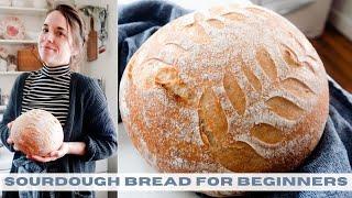 Sourdough Bread for Beginners | NO KNEAD