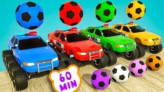 Finger Family Song + Soccer Balls | Wheels on the Bus, Learning Numbers| Nursery Rhymes & Kids Songs