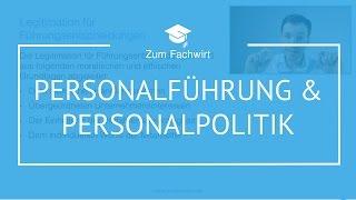 Personalführung & Personalpolitik Teil 1 "Demokurs" Fachwirt (IHK)