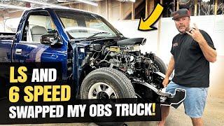 LS-SWAPPING MY OBS CHEVY TRUCK WITH A 6-SPEED TRANSMISSION!