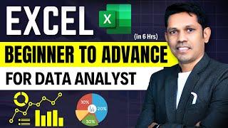 Excel Tutorial from Basic to Advanced for Data Analyst | Learn excel in 2025