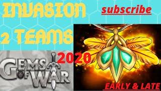 Invasion Team July 3-5 2020 | Gems of War Invasion Guide | Early & Late w/ options that MELT TOWERS