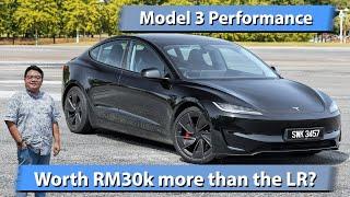 2024 Tesla Model 3 Performance Highland facelift Malaysian review - worth RM30k over the LR?