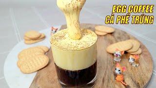 The Iconic Vietnamese Egg Coffee - Instant Version ASMR [Subtitles] HNC Kitchen