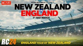 NZ v ENG First Test Match Live in Real Cricket 24 | England Tour Of New Zealand rc24 #nzvseng #rc24