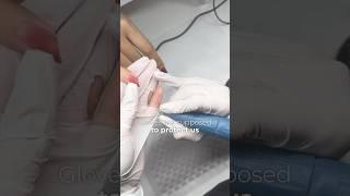 Nail gloves are protecting you or … #summeronshorts #nails