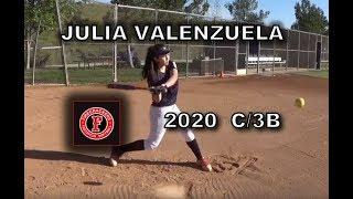 Julia Valenzuela 2020 Catcher and 3B RecruitSkills Video