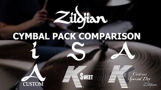 Zildjian Cymbal Pack Comparison