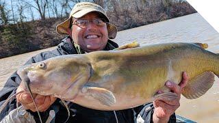 20 lb channel catfish on the Thundermist bait pocket