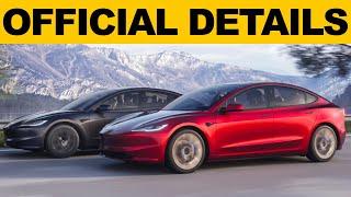 Unveiling the 2024 Tesla Model 3 Project Highland: All the Official Details!