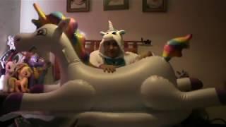 inflatable cloud rainbow unicorn