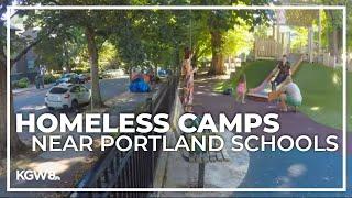 Despite Portland's camping ban near schools, homeless camps return or remain