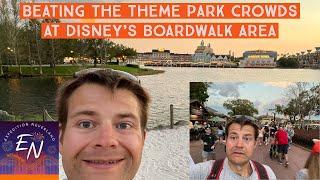 Beating the theme park crowds at Disney's Boardwalk area | Just a short walk from EPCOT!!!