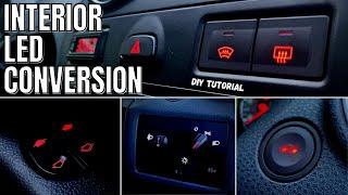 MK6 Fiesta Interior LED Conversion/Colour Change Tutorial | Switches and Controls | *HOW-TO*