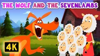 ｡◕‿◕｡  A Wolf and the Seven Lambs | Bedtime Stories | English Stories for Kids and Childrens