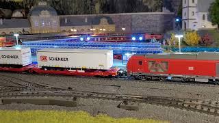 Vorstellung Märklin Artikel 47470 Doppeltaschenwagen Sdggmrss 738 mit DB Schenker Sattelaufleger