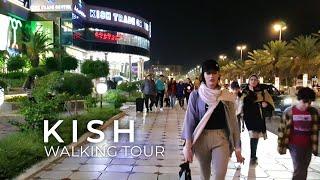 4K Walk KISH Island IRAN 2023 • DOWNTOWN Night Walking Tour | KishWalk