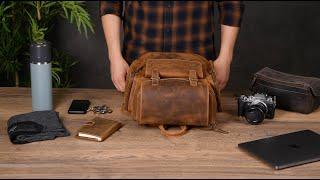 Yukon Bags -  Yukon Leather Backpack in Tan