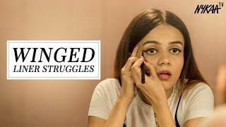 Everyday Struggles To Master The Perfect Winged Liner Ft. Komal Pandey | Nykaa