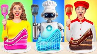 Reto De Cocina Yo vs Abuela Con un Robot | Batalla Épica de Comida de Multi DO Smile