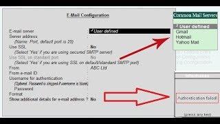 How to Send Email by gmail account in Tally & Resolve the Error Authentication Failed