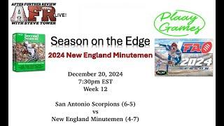 Season on the Edge: 2024 New England Minutemen Football America Season Game 12