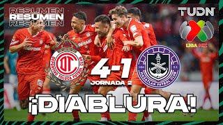 Resumen y goles | Toluca 4-1 Mazatlán | Liga Mx - CL2024 J2 | TUDN