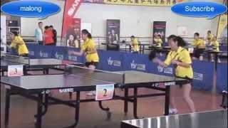 Exercise table tennis - just only in china!