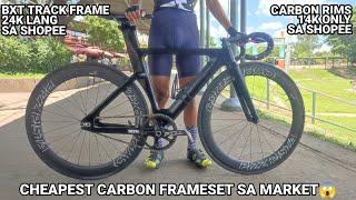 Bike check: bxt trackbike ni Carlo De Jesus | budget meal full carbon frameset