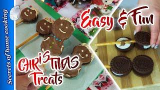 No Bake Gingerbread Pops _ Easy & Fun CHRISTMAS Treats Idea