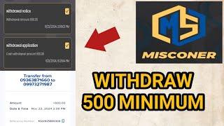 Misconer 500 pesos minimum pasok kaya? l Paano mag withdraw ibabawas ba agad 30%