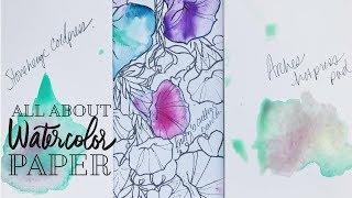 All About Watercolor Paper for Beginners and a Kristy's Fall Cutting Garden Demo