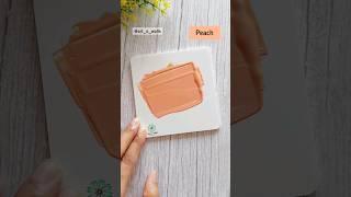 Let's make Peach | Acrylic color mixing | Satisfying #shorts #satisfying