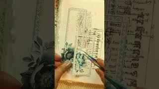 ASMR Aesthetic Journaling #scrapbooking #papertherapy relaxing sounds of collage