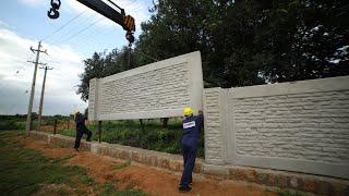 Precast Compound Walls - Conecc - Ready-made Walls