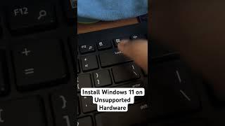 Installing Windows 11 on unsupported device #shorts #viral #pc #windows #windows11 #unsupported #cpu