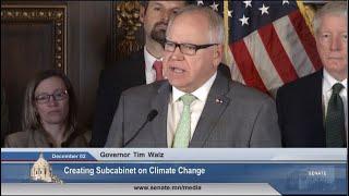 Walz Creates Subcabinet on Climate Change