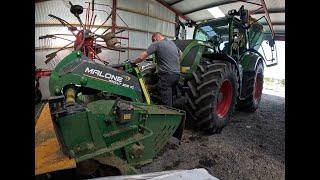 Can the Fendt 516 handle the two Malone mowers