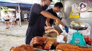 Amazing Cutting Skill - 4 hours sold out Roast Pork! Malaysia Street Food