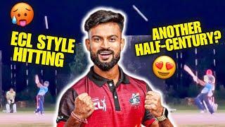 ECL STYLE HITTING!!! | ANOTHER HALF-CENTURY?  | GoPro View T-20 NIGHT MATCH VLOG