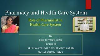 Role of Pharmacist in Health Care System