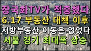 장국화TV 또 적중 - 6 17 부동산 대책이후 서울 수도권 부동산 대폭 상승