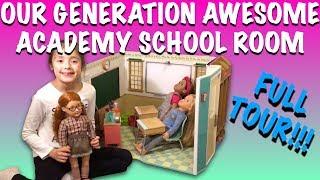 OUR GENERATION AWESOME ACADEMY SCHOOL ROOM FULL TOUR by Toys & Play Kids Emma.