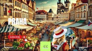 Market on the Vltava in Prague-Walking Tour - Tourist Travel 4K - is a travel channel