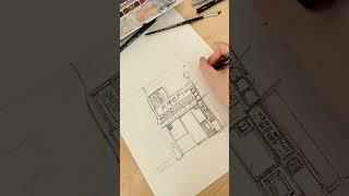 Petite Aquarelle Souvenir !  #kaevane #dessin #freelance #art #vlog #artist #sketch #artvlog