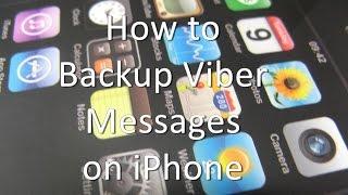 How to Backup Viber Messages on iPhone and iPad