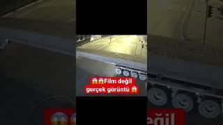 Trafik kazası film değil gerçek