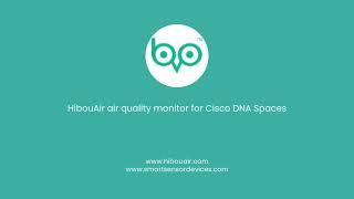 Hibouair indoor air quality monitor for Cisco DNA Spaces