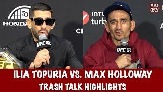 Ilia Topuria vs. Max Holloway Trash Talk Highlights UFC 308